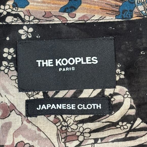 The Kooples size Medium Black Skeleton Print shirt - Picture 6 of 7